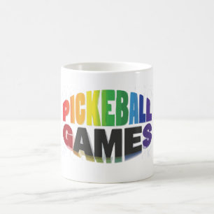 Pickleball-Aufkleber Kaffeetasse