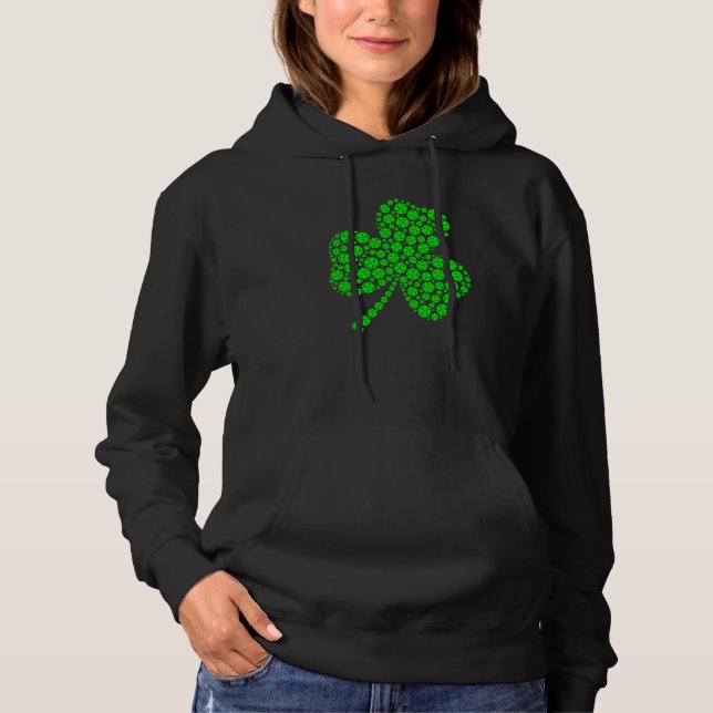 Pickleball Ball Shamrock C St Patrick's Day Men Hoodie (Vorderseite)