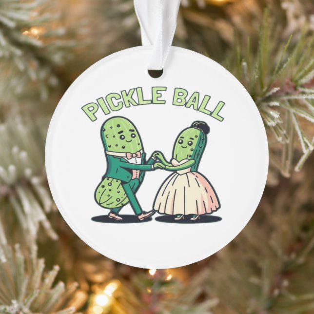 Pickleball Ballroom Dancing Ornament (Baum)