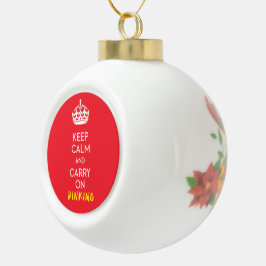 Pickleball Behielt Ruhe und setzte fort Keramik Kugel-Ornament