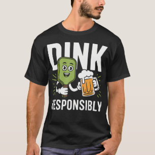 Pickleball-Bierliebhaber-Paddle-Sport-Coach T-Shirt