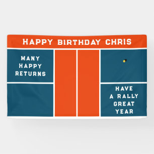 Pickleball Birthday Party Banner