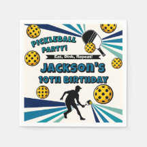 Pickleball Birthday Party Retro Vintag Player