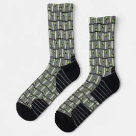 Pickleball 'bis die Straßenlaternen auf Grau komme Socken