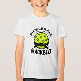 Pickleball Blackbelt - Funny Pickleball Master Tri-Blend Shirt