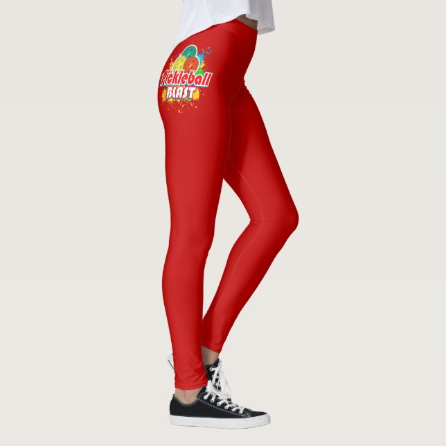 Pickleball Blast 1 Leggings für Bildoptionen (Rechts)