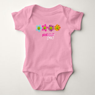 🌼 🌻 🌺 Pickleball Blume Pick Me pink Baby Strampler