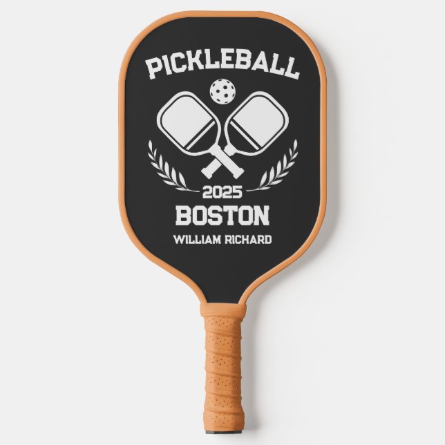 Pickleball Boston 2025 Custom Schläger (Vorderseite)