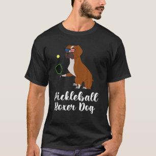 Pickleball Boxer Dog, Funny Pickleball T-Shirt