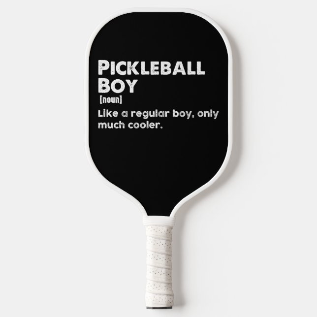 Pickleball Boy Funny Dictionary Definition Schläger (Vorderseite)
