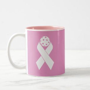 Pickleball Brustkrebsüberlebende Zweifarbige Tasse