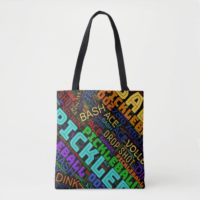 Pickleball-Buchstaben Tasche (Vorderseite)