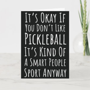 Pickleball Cards für Fans Spieler Liebende Frauen Karte