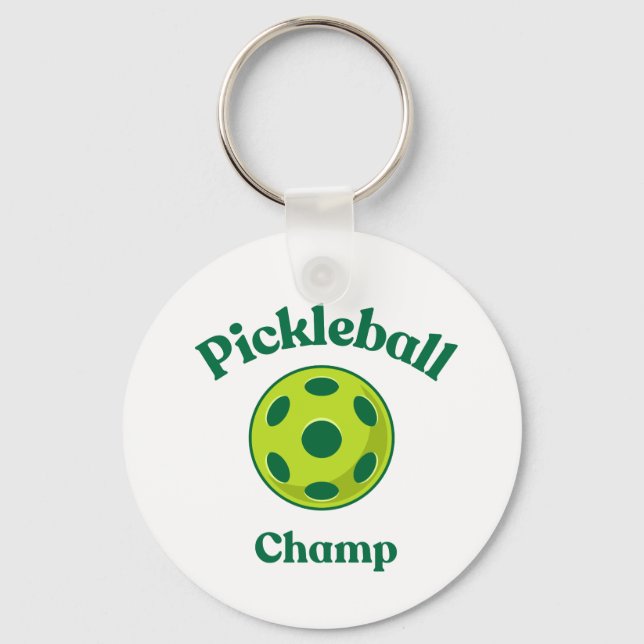 Pickleball Champ Schlüsselanhänger (Rückseite)