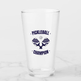 Pickleball Champion Drink Glass Glas
