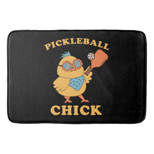 Pickleball Chick - Retro Badematte