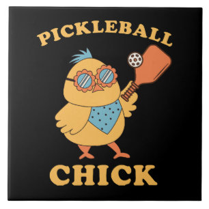 Pickleball Chick - Retro Fliese