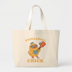 Pickleball Chick - Retro Jumbo Stoffbeutel