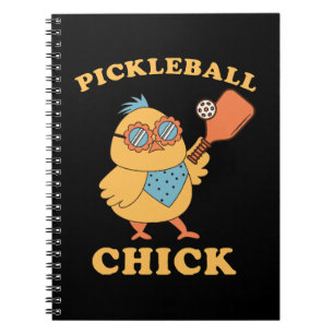 Pickleball Chick - Retro Notizblock