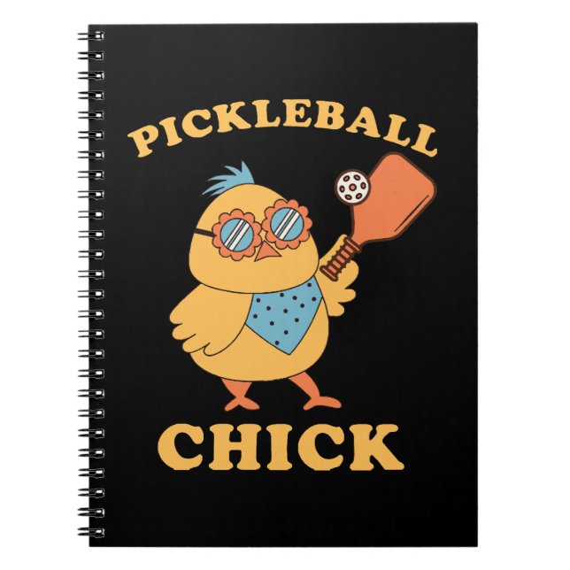 Pickleball Chick - Retro Notizblock (Vorderseite)