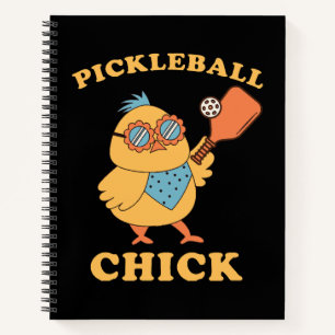 Pickleball Chick - Retro Notizbuch