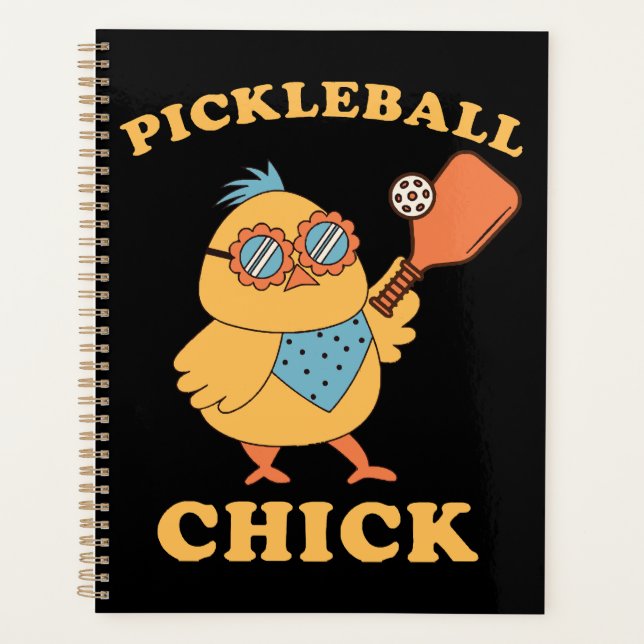 Pickleball Chick - Retro Planer (Vorderseite)