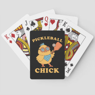 Pickleball Chick - Retro Spielkarten