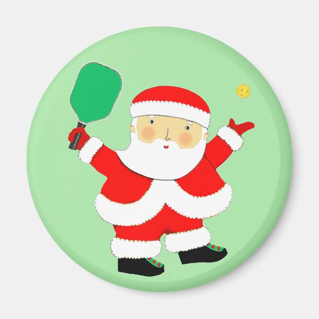 Pickleball Christmas Kleine Geschenk Magnet (Vorne)