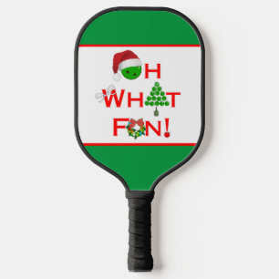 Pickleball Christmas Oh, was Spaß Red Green weiß Pickleball Schläger