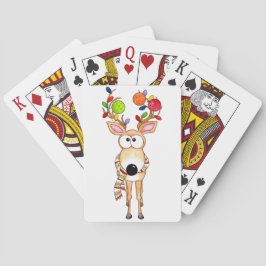 Pickleball Christmas Reindeer Spielkarten