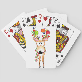 Pickleball Christmas Reindeer Spielkarten