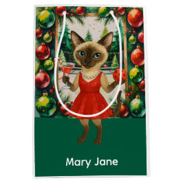 Pickleball Christmas Thema Mittlere Geschenktüte