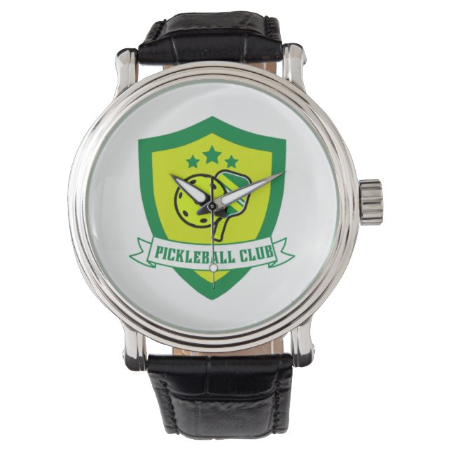 Pickleball Club Armbanduhr (Vorderseite)