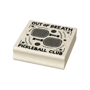 Pickleball Club außerhalb des Atems Gummistempel
