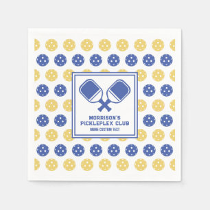 Pickleball Club Backyard Sondertext Serviette
