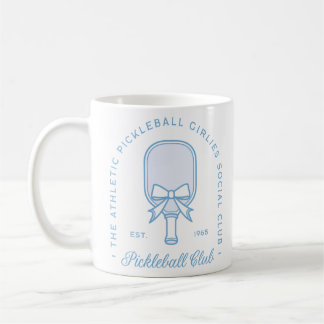 Pickleball Club Blaue Ästhetik extravagante Küsten Kaffeetasse