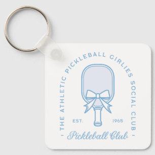 Pickleball Club Blue Ästhetical Girls Schlüsselanhänger