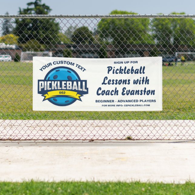 Pickleball Club, Coach, Pickleball Lektionen Klini Banner (Insitu)