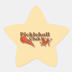 Pickleball-Club-Logo - Gear & Geschenke nach Maß Stern-Aufkleber