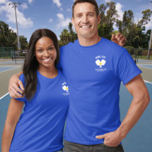 Pickleball Club Paddle, Ball, Name Nummer auf der 