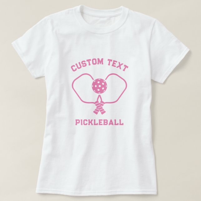 Pickleball Club Personalisierter T - Shirt (Design vorne)