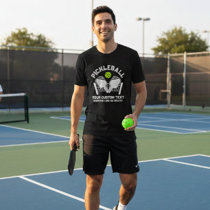 Pickleball Club Pickleball-Schläger und Ball Custo T-Shirt