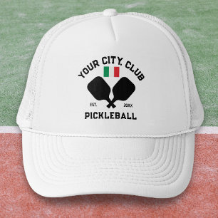 Pickleball-Club-Team Italienische Flagge Pickler-G Truckerkappe