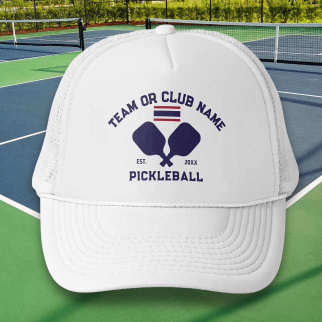 Pickleball Club Team Name Thailand Thai Flag Truckerkappe (Von Creator hochgeladen)