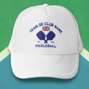 Pickleball Club Team UK Vereinigtes Königreich Fla Truckerkappe