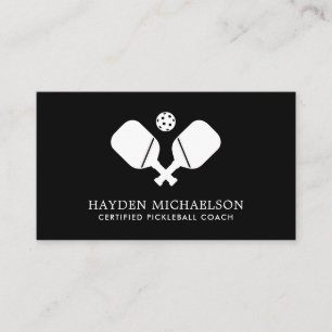 Pickleball Coach Instructor Pro Simple Modern Visitenkarte
