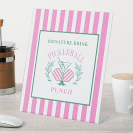 Pickleball Cocktail Club | Signaturentrink Sockelschild