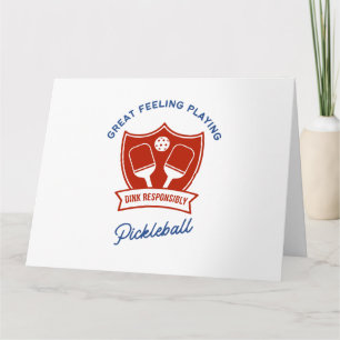 Pickleball cooles Design zum Tragen Karte