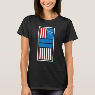 Pickleball Court American Flag USA Pride Liebe Pat T-Shirt