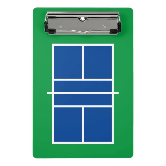 Pickleball Court Mini-Zwischenablage für Trainer u Mini Klemmbrett (Vorderseite)